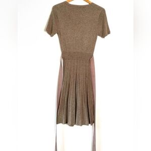 Sandro Ferrone Short-Sleeve Dress with angora (feels like wool)